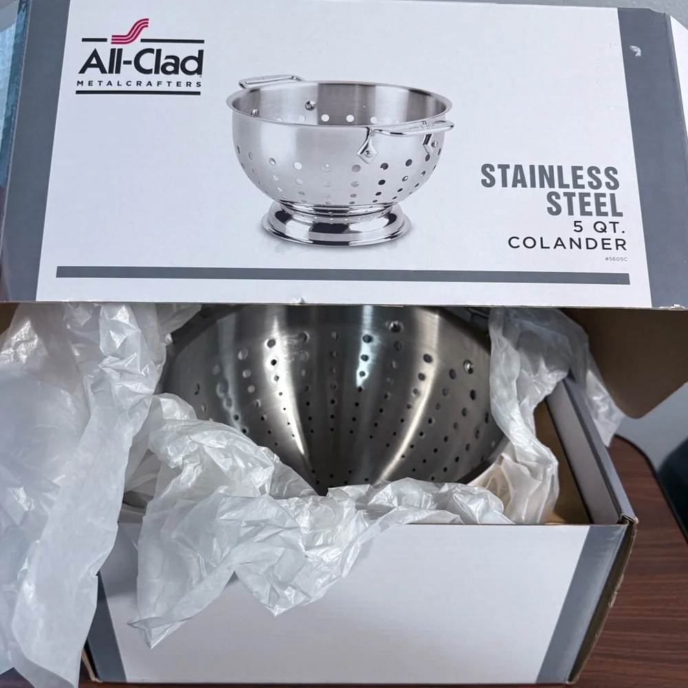 All-Clad Stainless Steel 5-Qt.‎ Colander | Brand New, Original Box